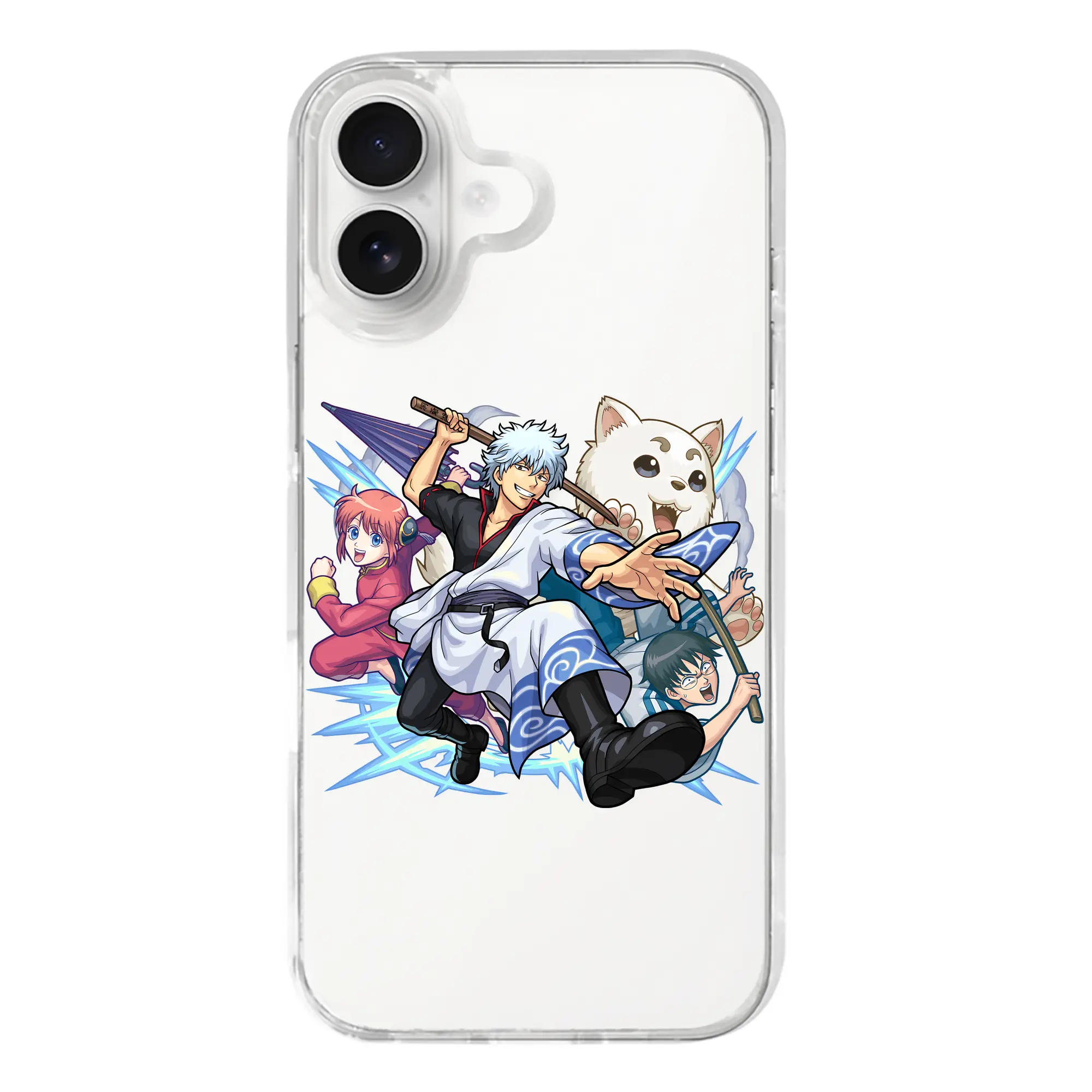 銀魂 グッズ 坂田 銀時 - iPhone 17シリーズ 透明スマホケース – 薄型・耐衝撃・精密フィット保護カバー